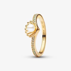 Authentic Disney Princess Ariel Shell Treated Freshwater Cultured Pearl Ring